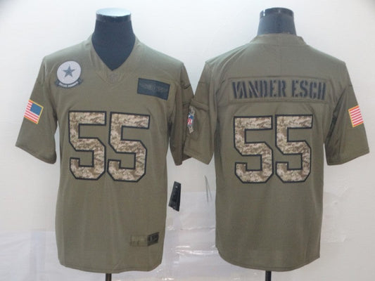 Men's Dallas Cowboys Leighton Vander Esch #55 Brown Player Game Jerseys