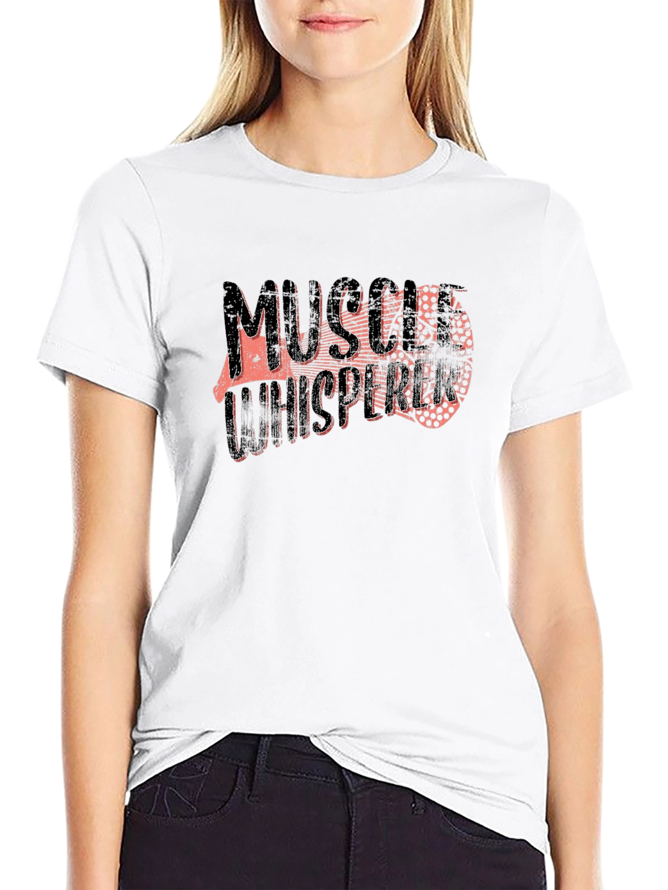 Muscle Whisperer Graphic T-Shirt - Black Fitness Apparel