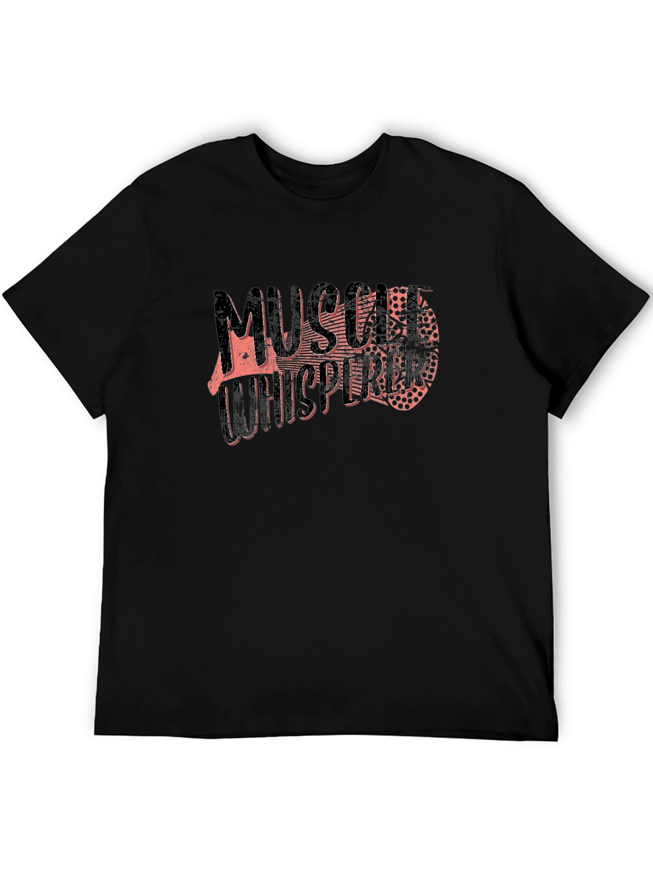 Muscle Whisperer Graphic T-Shirt - Black Fitness Apparel