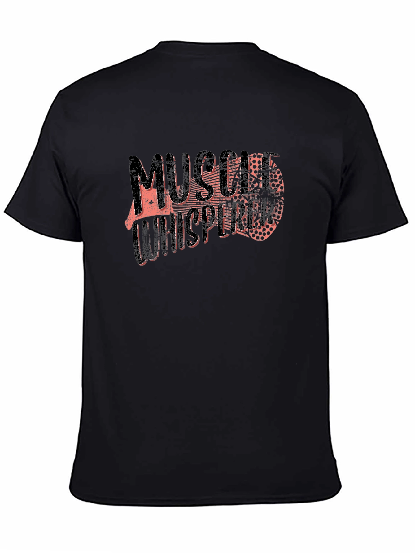 Muscle Whisperer Graphic T-Shirt - Black Fitness Apparel