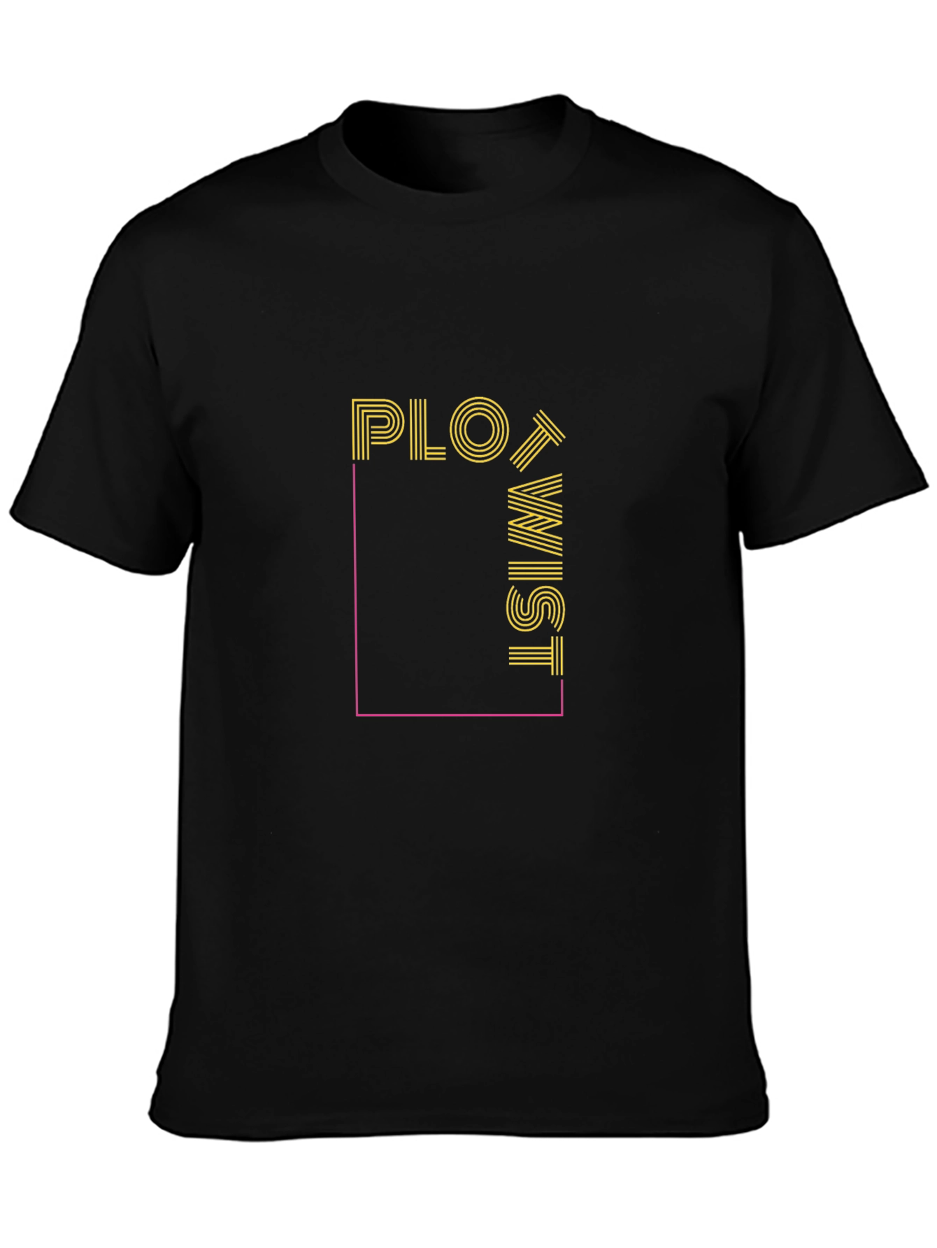 Plot Twist Graphic Tee - Trendy Novelty Design