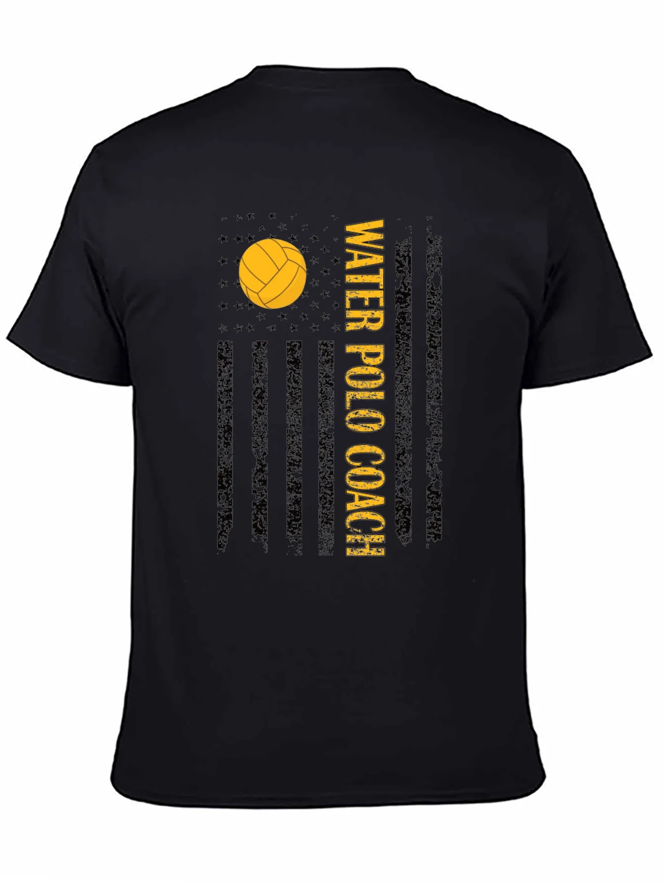 Water Polo Coach USA Flag Graphic Tee