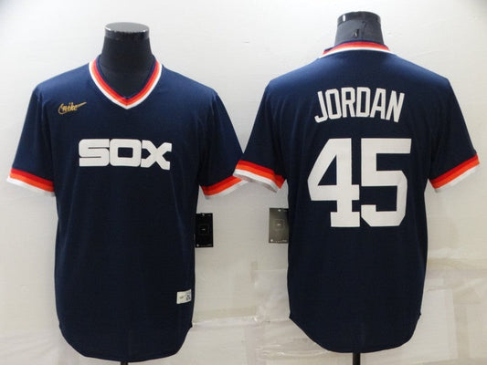Men's Chicago White Sox Michael Jordan #45 Navy Replica Player Jerseys