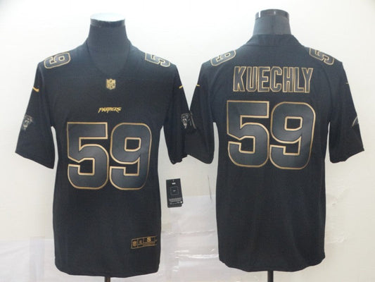 Men's Carolina Panthers Luke Kuechly #59 Black Player Game Jerseys