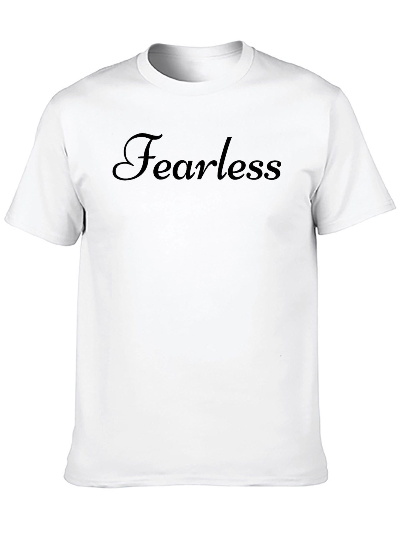 Fearless Black Crew Neck T-Shirt