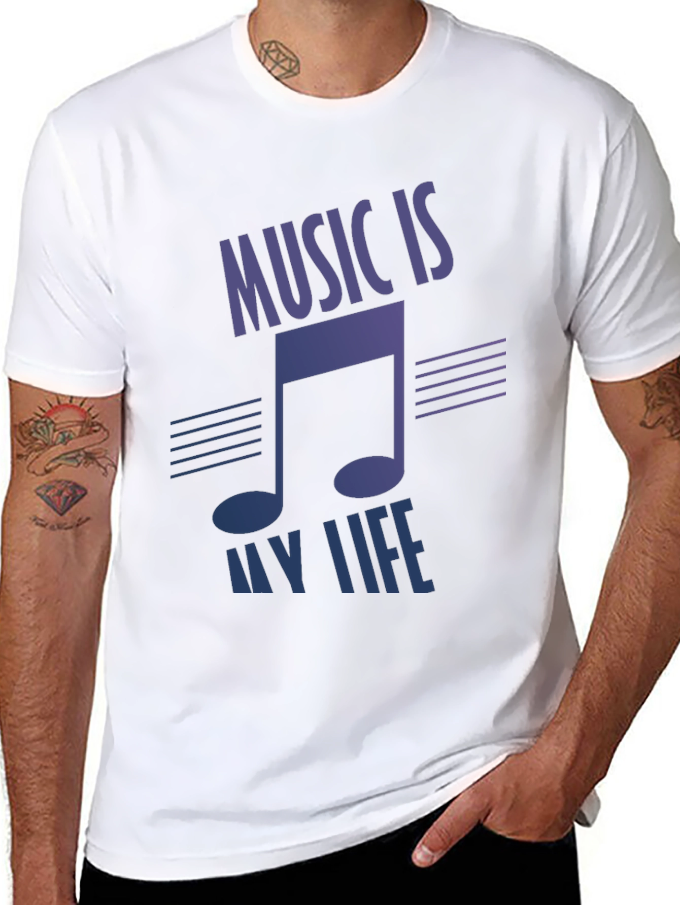 Music Is My Life Graphic T-Shirt