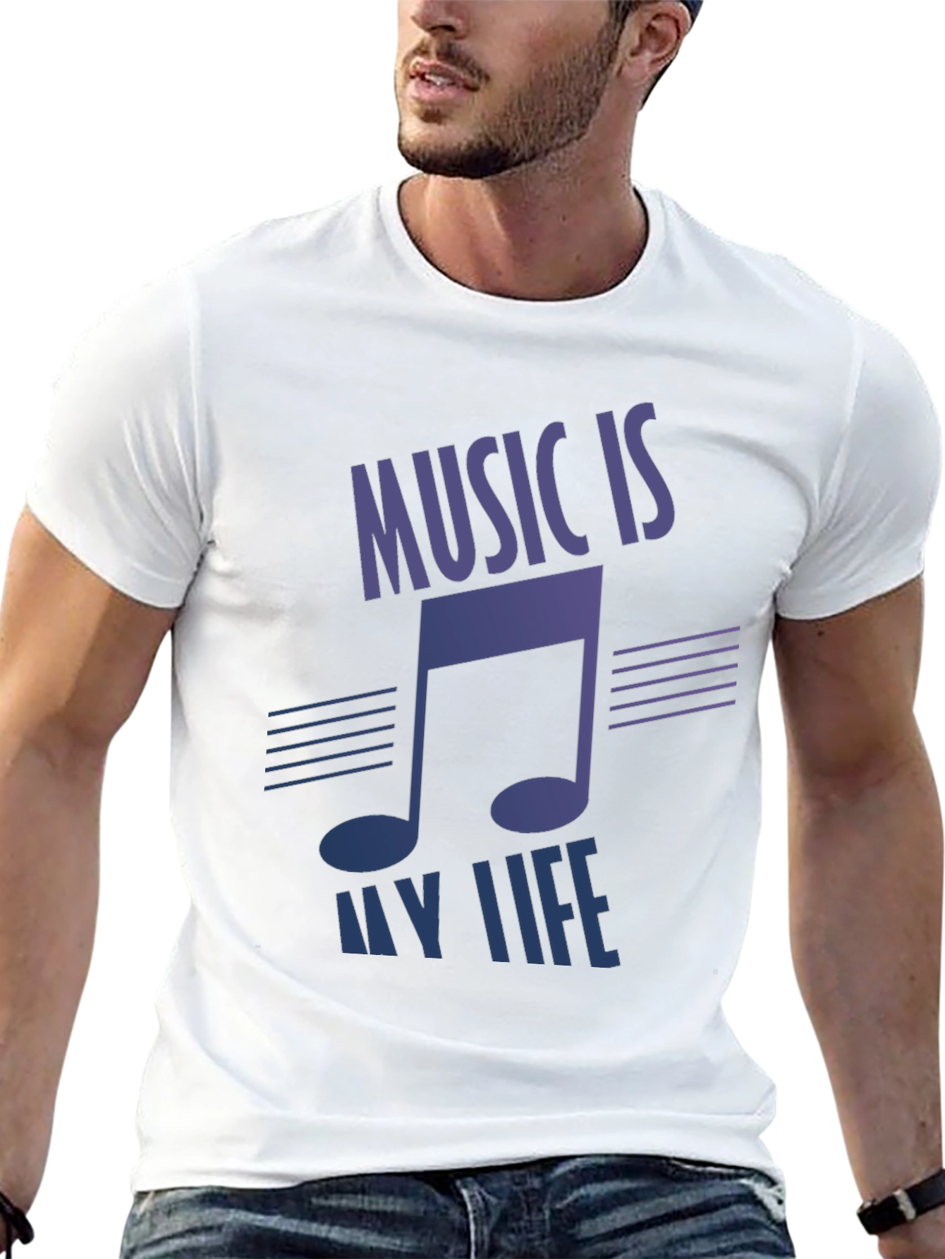 Music Is My Life Graphic T-Shirt