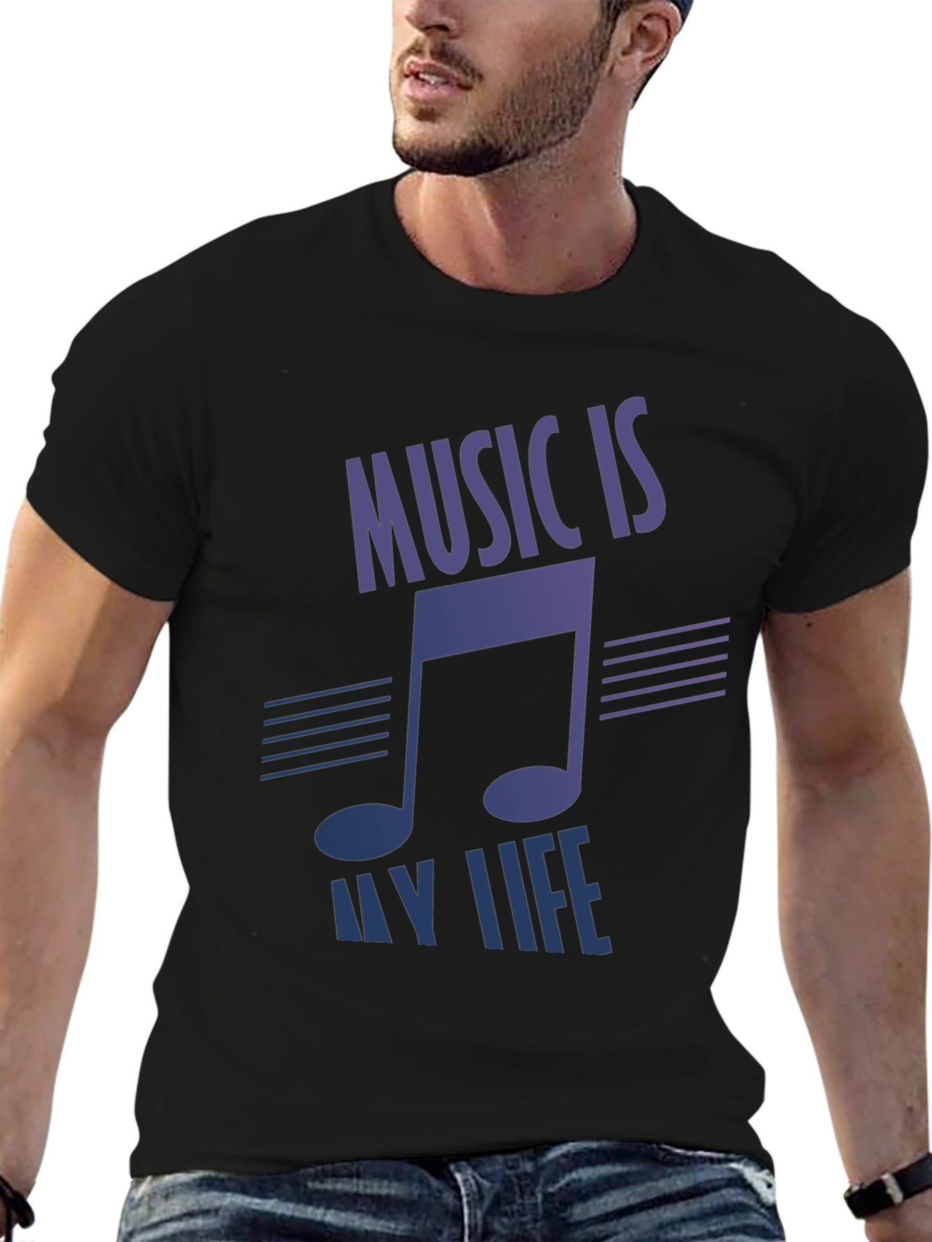 Music Is My Life Graphic T-Shirt