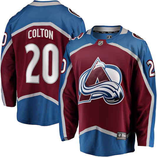 Men's Colorado Avalanche Ross Colton #20 Maroon Home Breakaway Jerseys
