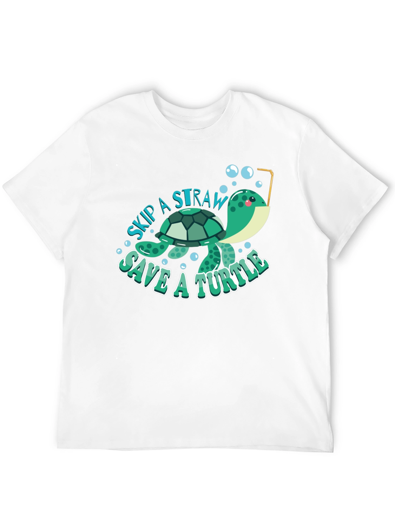 Skip a Straw Save a Turtle T-Shirt