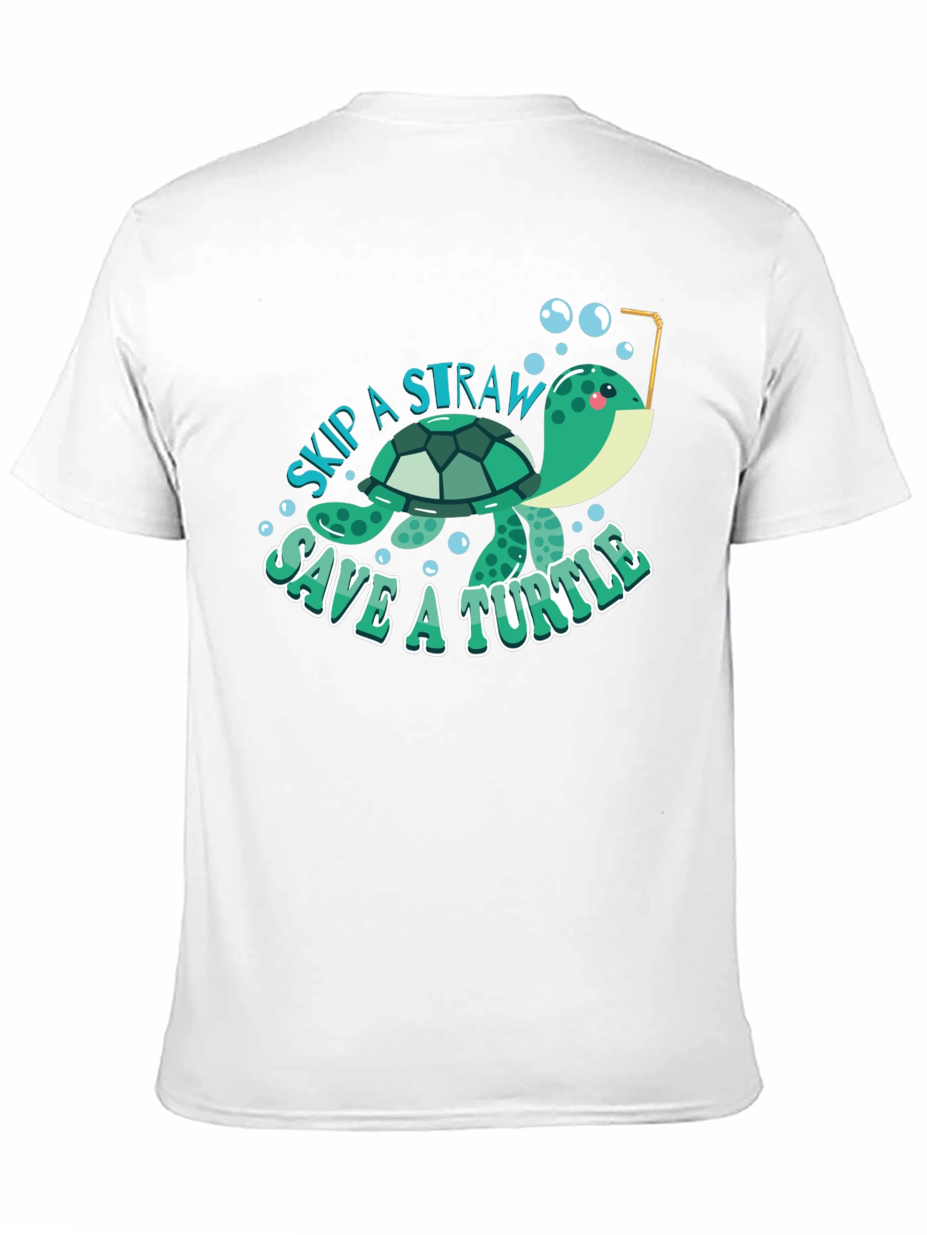 Skip a Straw Save a Turtle T-Shirt
