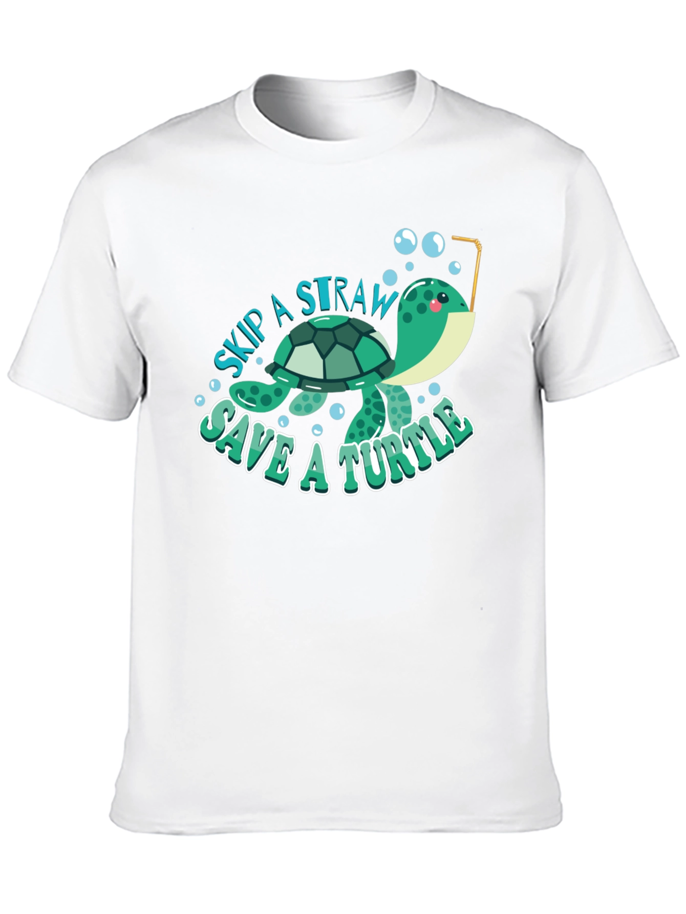 Skip a Straw Save a Turtle T-Shirt