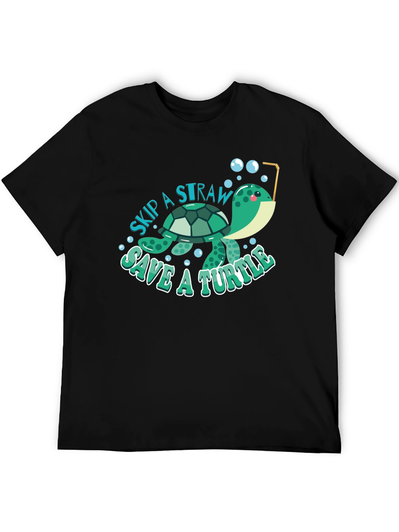 Skip a Straw Save a Turtle T-Shirt