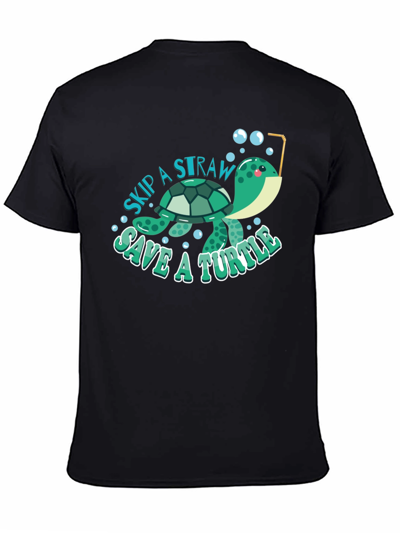 Skip a Straw Save a Turtle T-Shirt