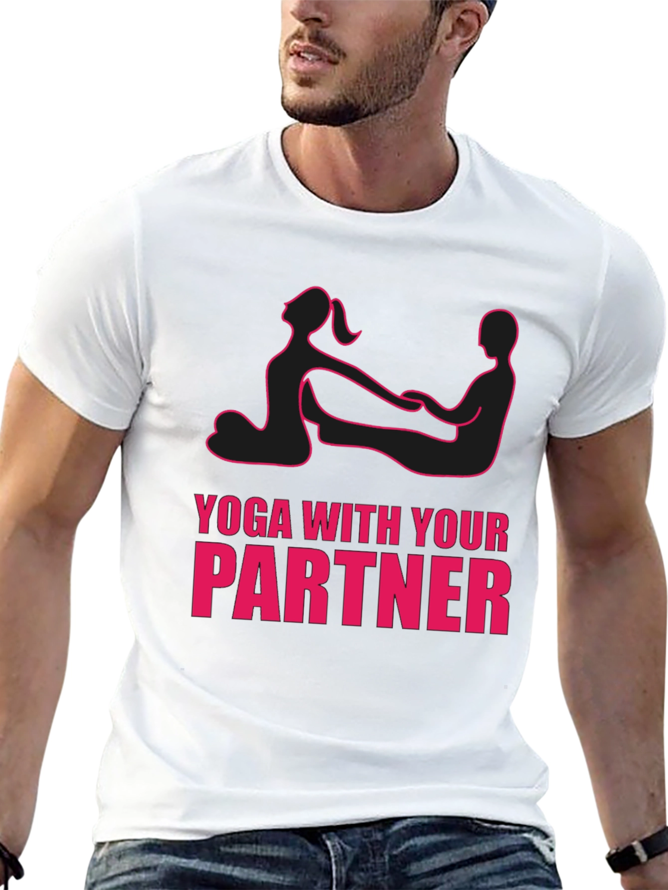 Yoga with Your Partner Funny Graphic Tee