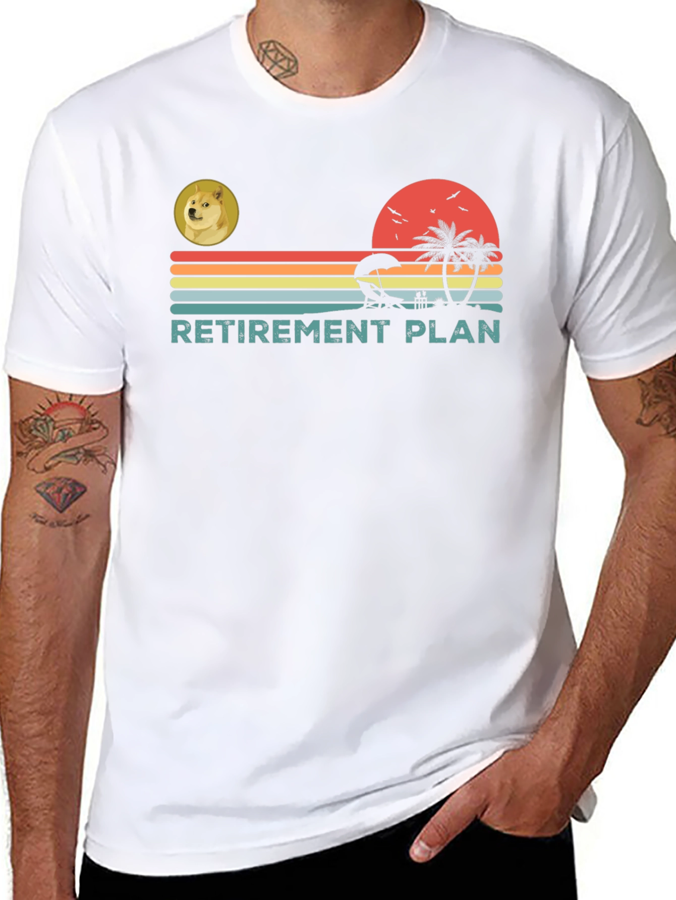 Retirement Plan Palm Tree T-Shirt