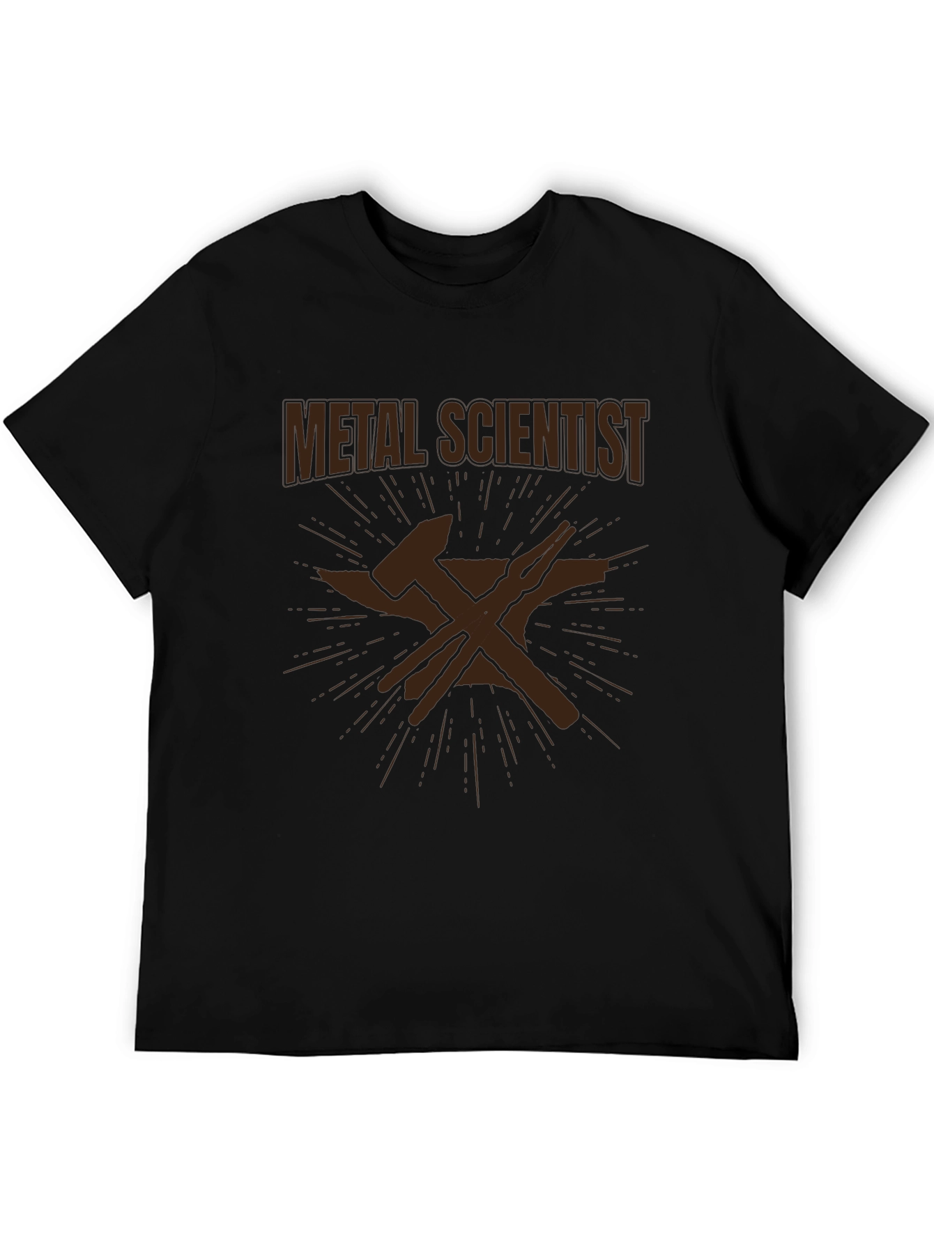 Metal Scientist T-Shirt - Black Graphic Tee