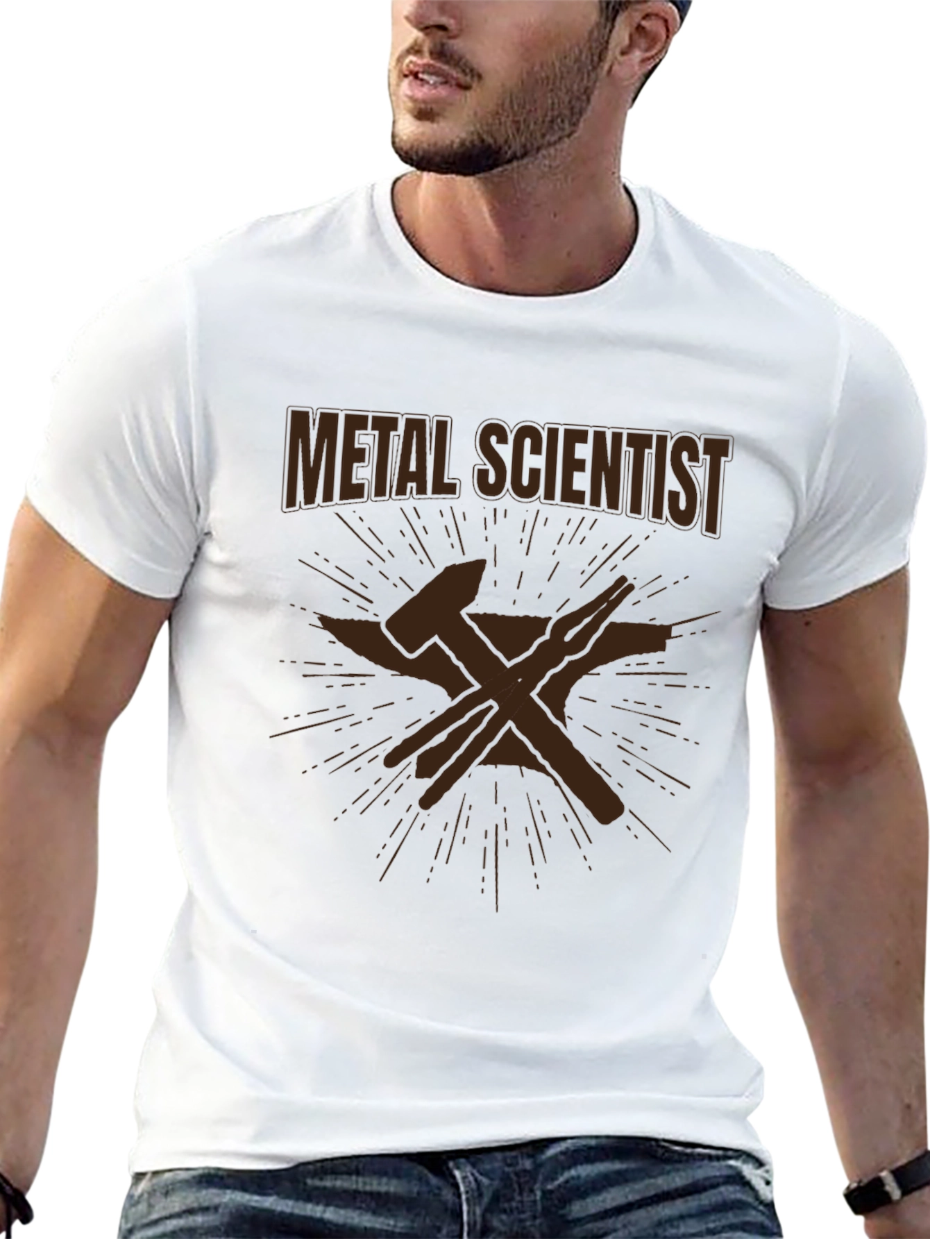 Metal Scientist T-Shirt - Black Graphic Tee