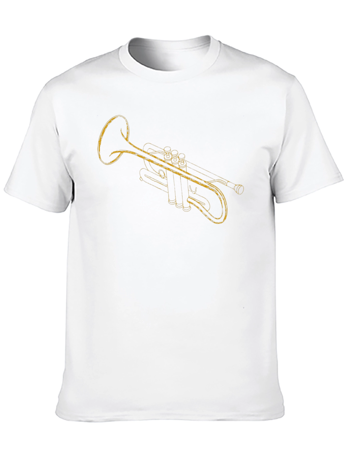 Black Trumpet Graphic T-Shirt - Music Lover Tee