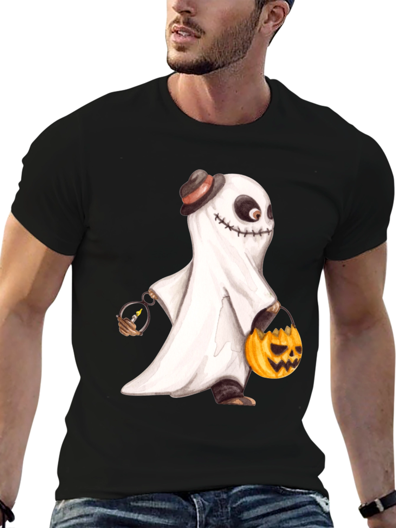 Ghost Halloween T-Shirt - Spooky Season Apparel