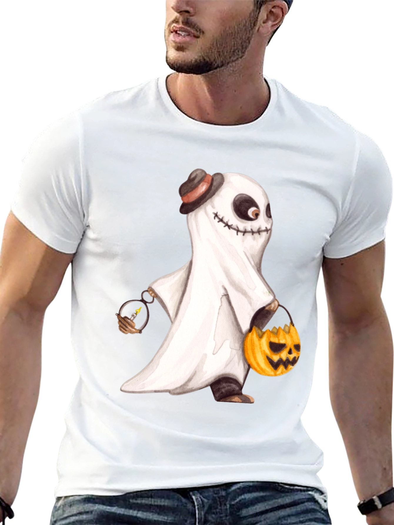Ghost Halloween T-Shirt - Spooky Season Apparel