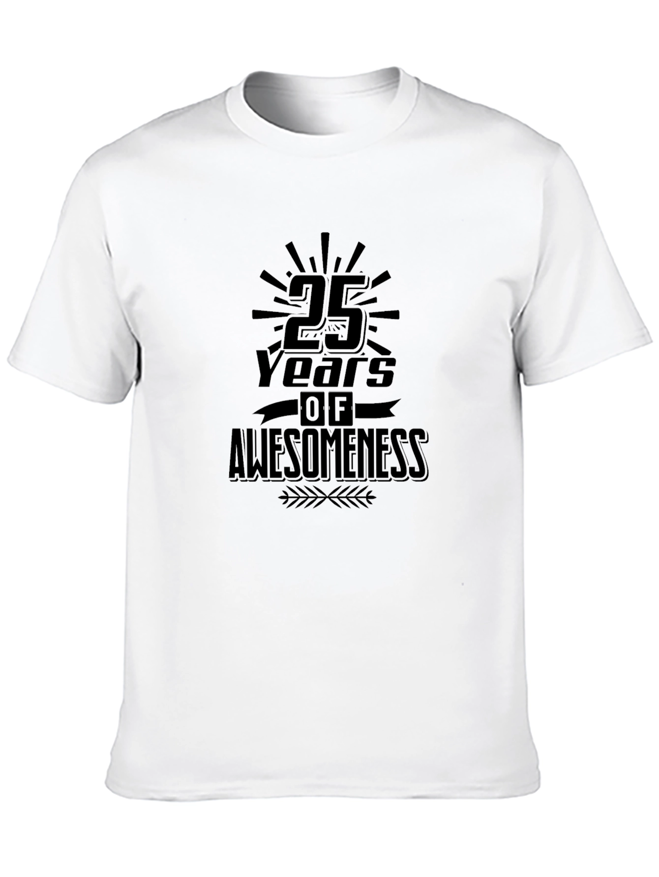 25 Years of Awesomeness T-Shirt - Black