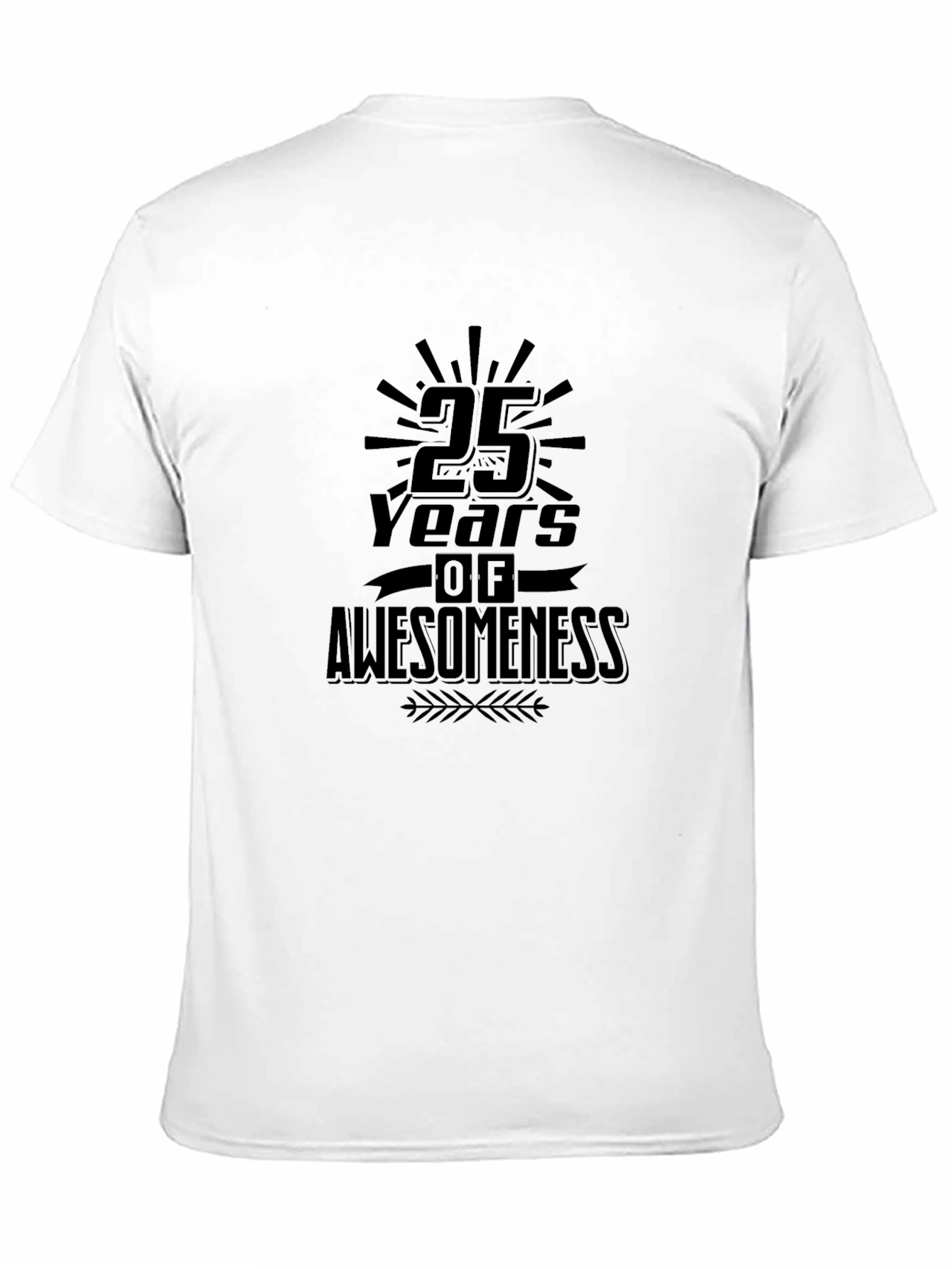 25 Years of Awesomeness T-Shirt - Black