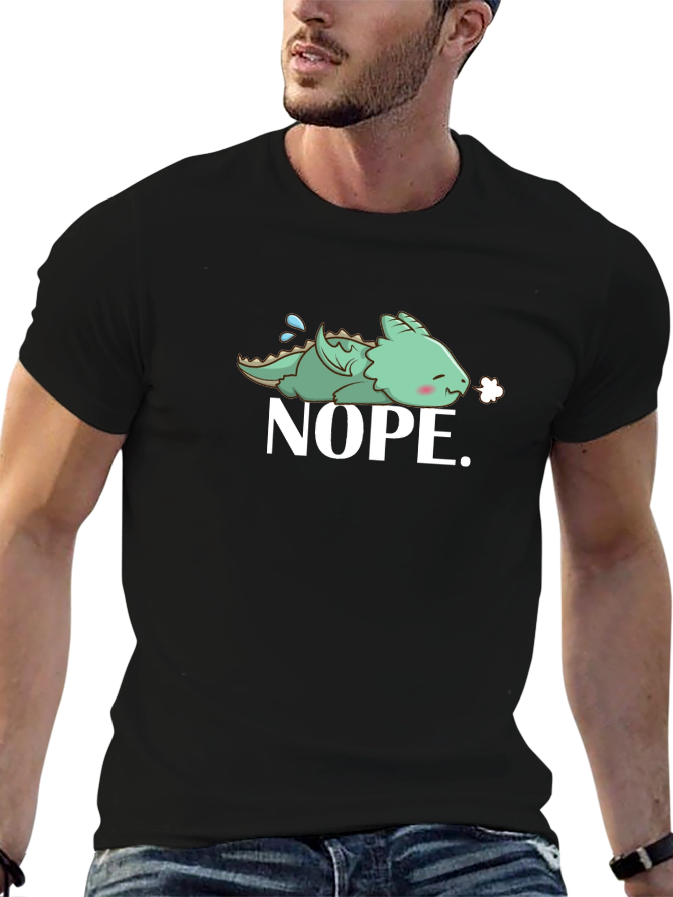 Nope Dragon T-Shirt - Funny Graphic Tee