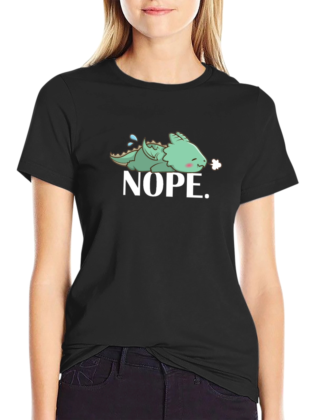 Nope Dragon T-Shirt - Funny Graphic Tee