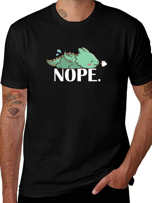 Nope Dragon T-Shirt - Funny Graphic Tee