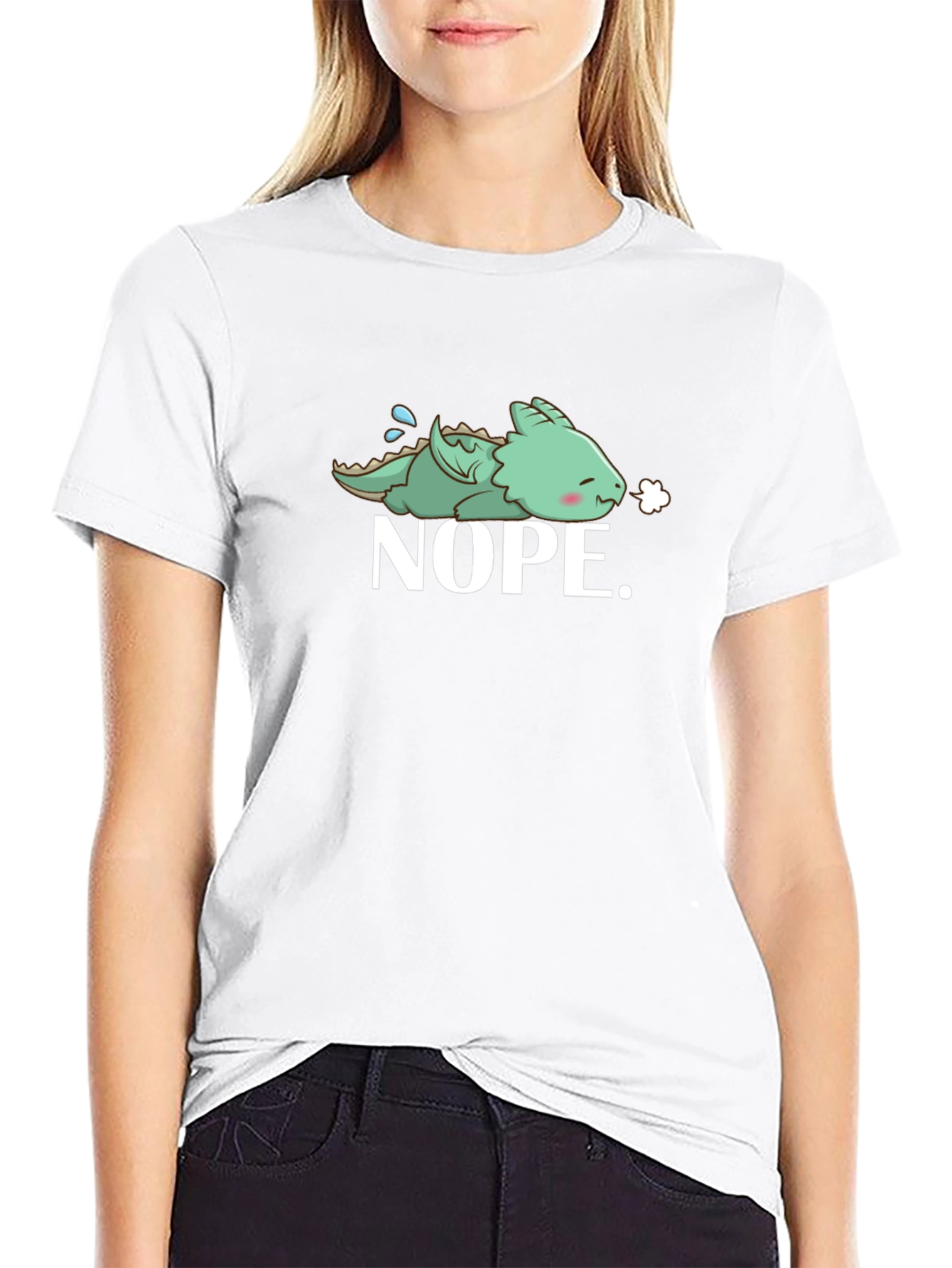 Nope Dragon T-Shirt - Funny Graphic Tee