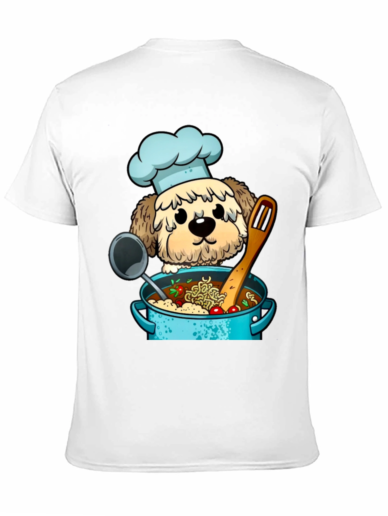 Chef Dog Cartoon T-Shirt