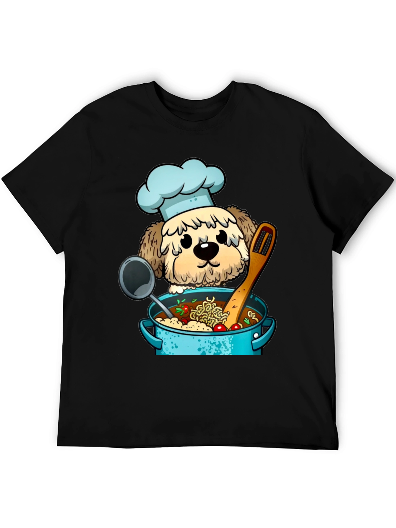 Chef Dog Cartoon T-Shirt