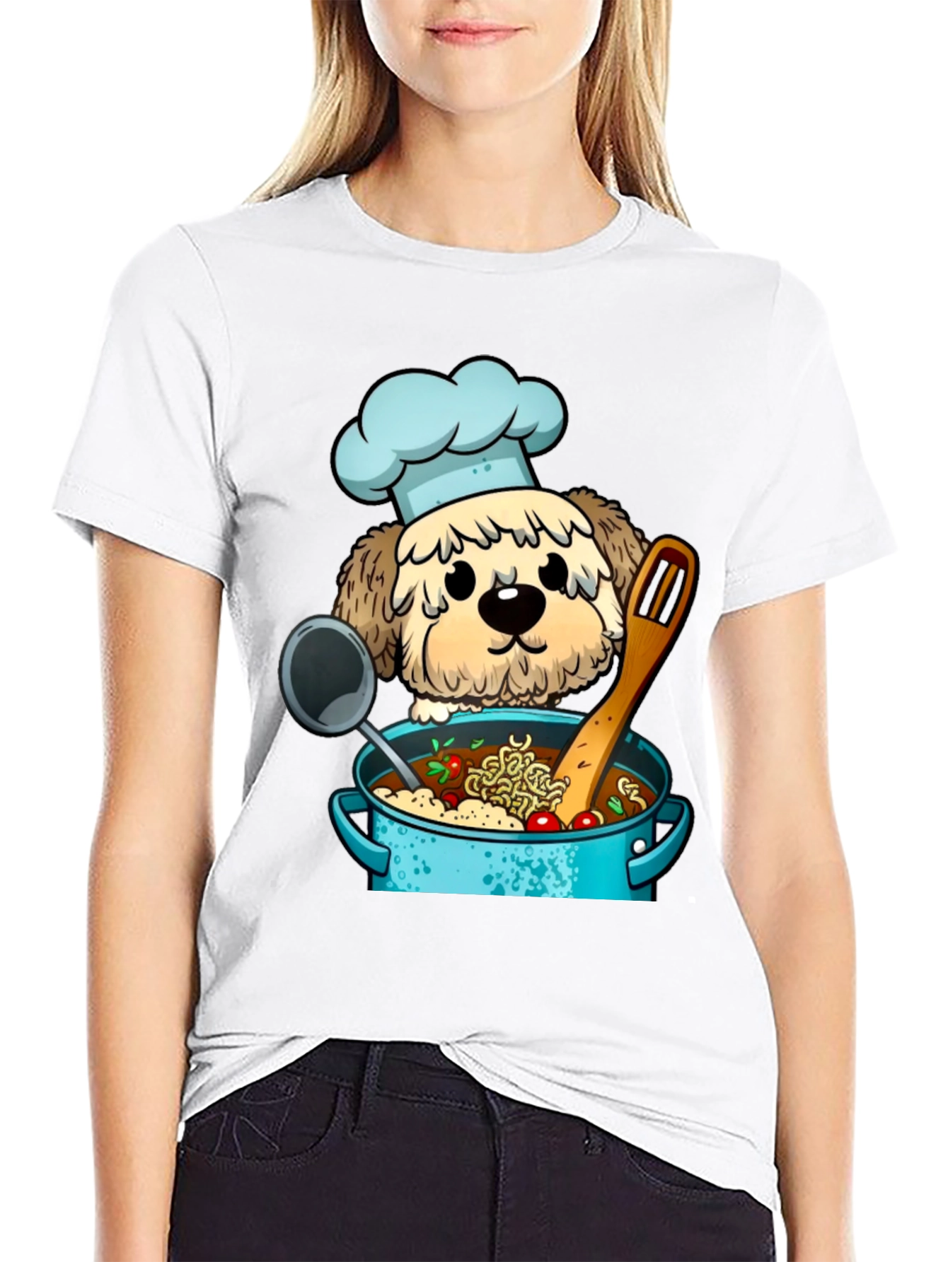 Chef Dog Cartoon T-Shirt