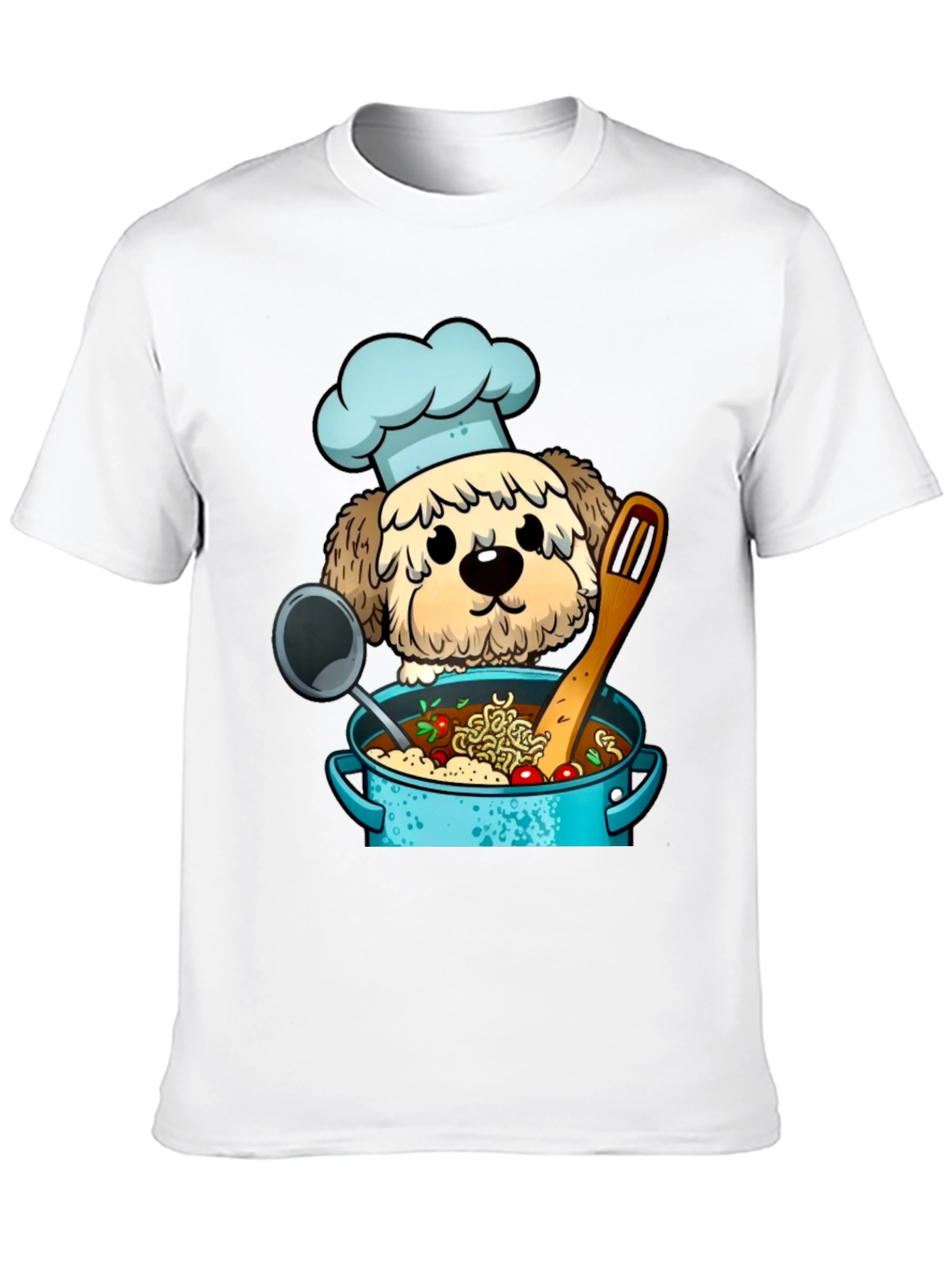 Chef Dog Cartoon T-Shirt