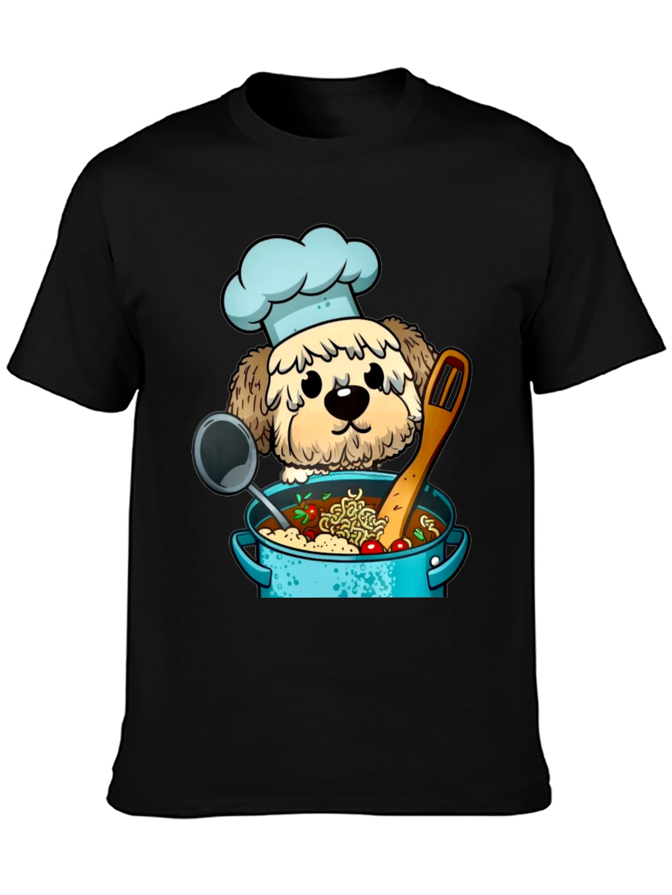 Chef Dog Cartoon T-Shirt
