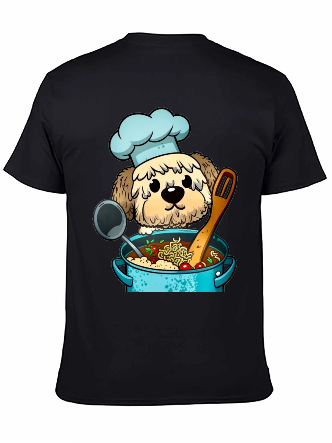 Chef Dog Cartoon T-Shirt