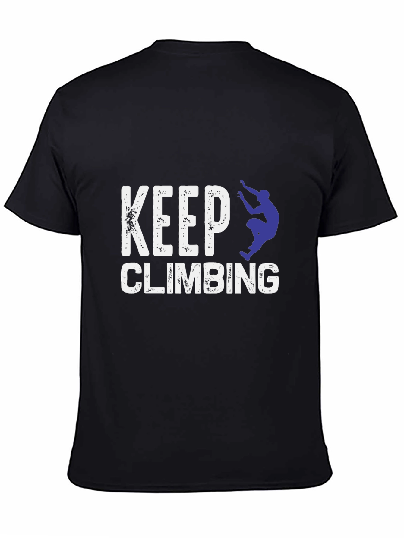 Keep Climbing Black Graphic T-Shirt