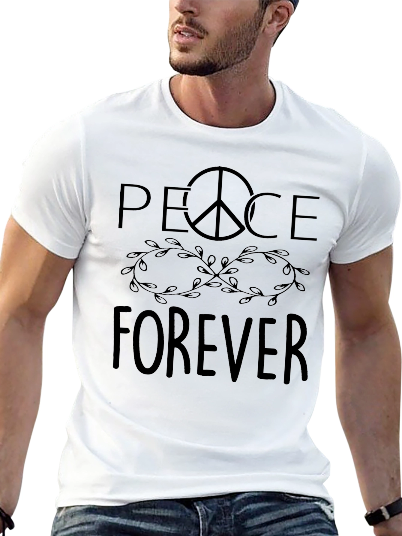 Peace Forever Graphic Tee - Stylish Comfort
