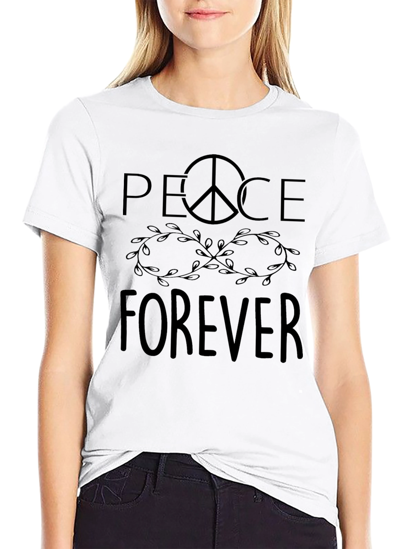 Peace Forever Graphic Tee - Stylish Comfort
