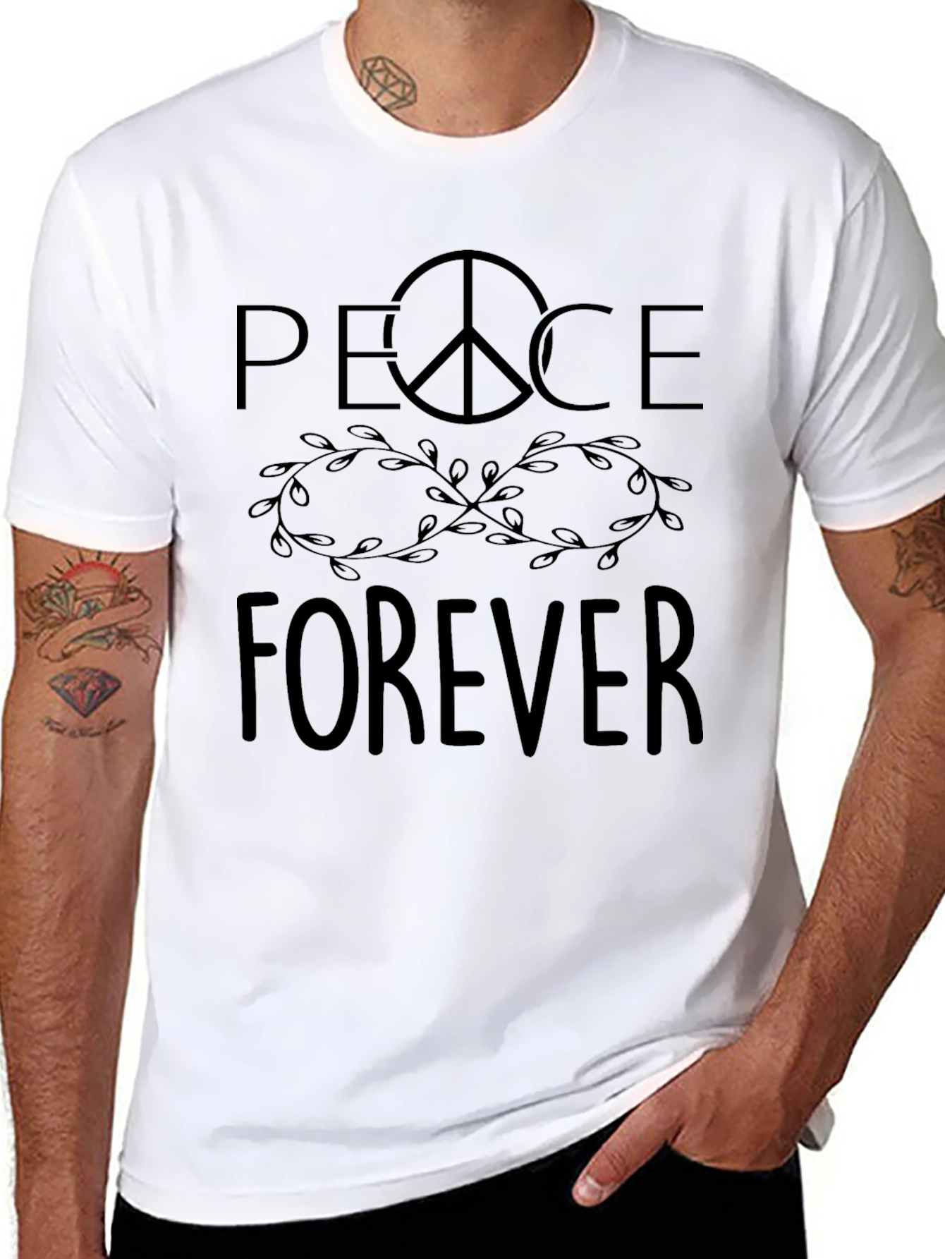 Peace Forever Graphic Tee - Stylish Comfort