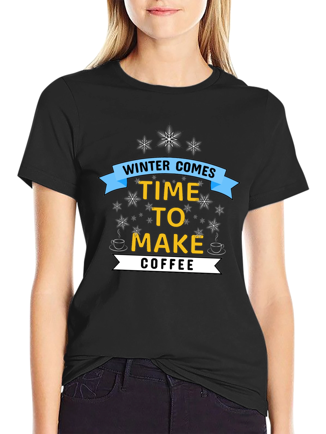 Winter Coffee T-Shirt - Cozy Season Apparel