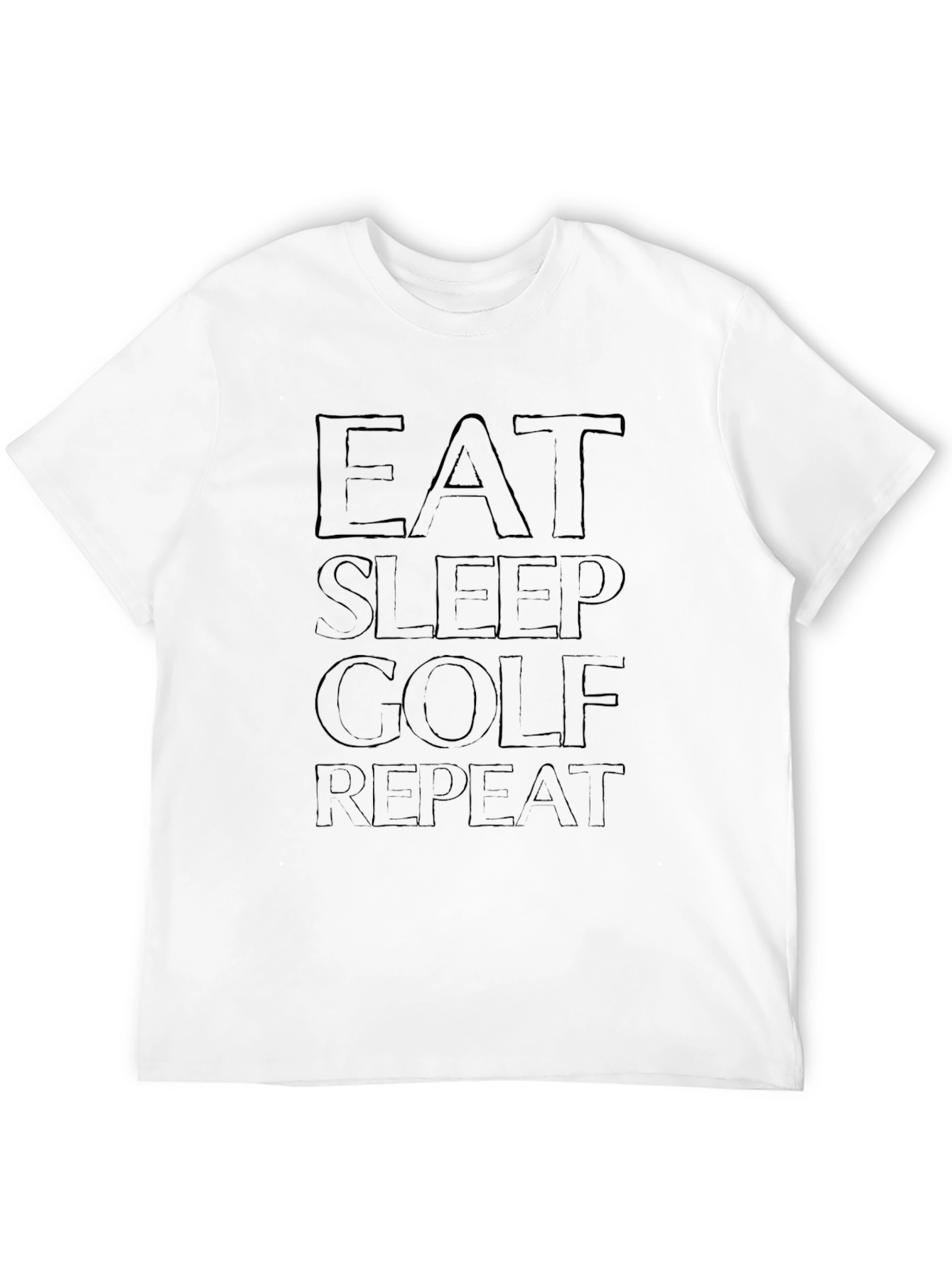 Eat Sleep Golf Repeat Graphic T-Shirt