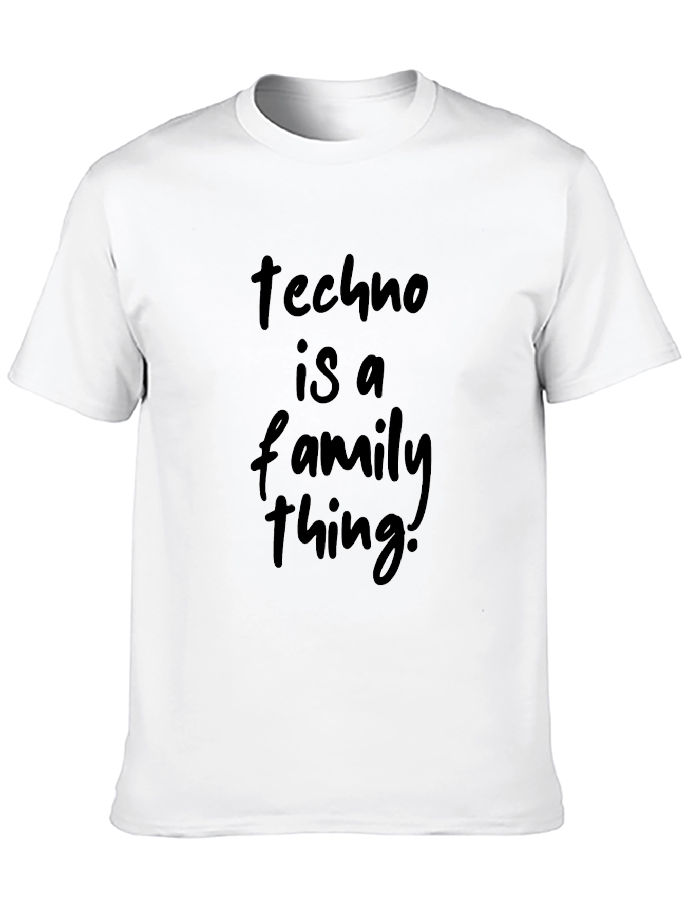 Techno Is A Family Thing Black Tee