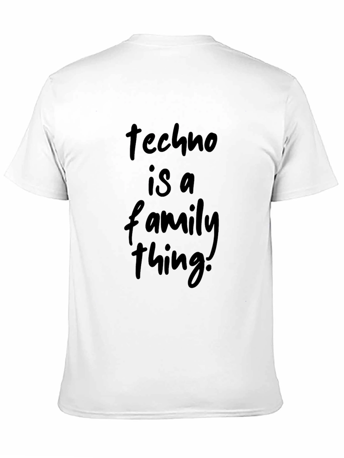 Techno Is A Family Thing Black Tee