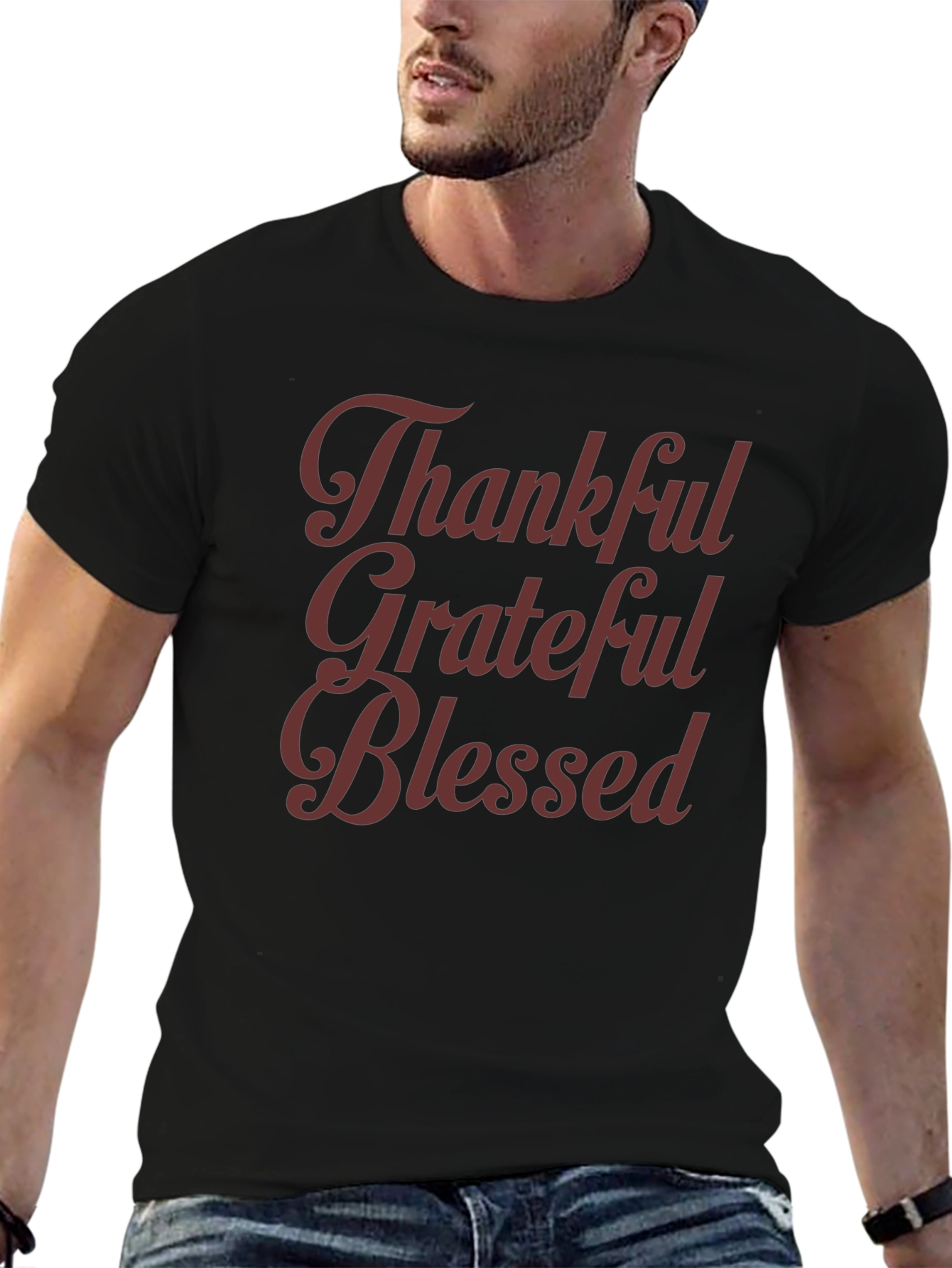 Thankful Grateful Blessed Graphic Tee