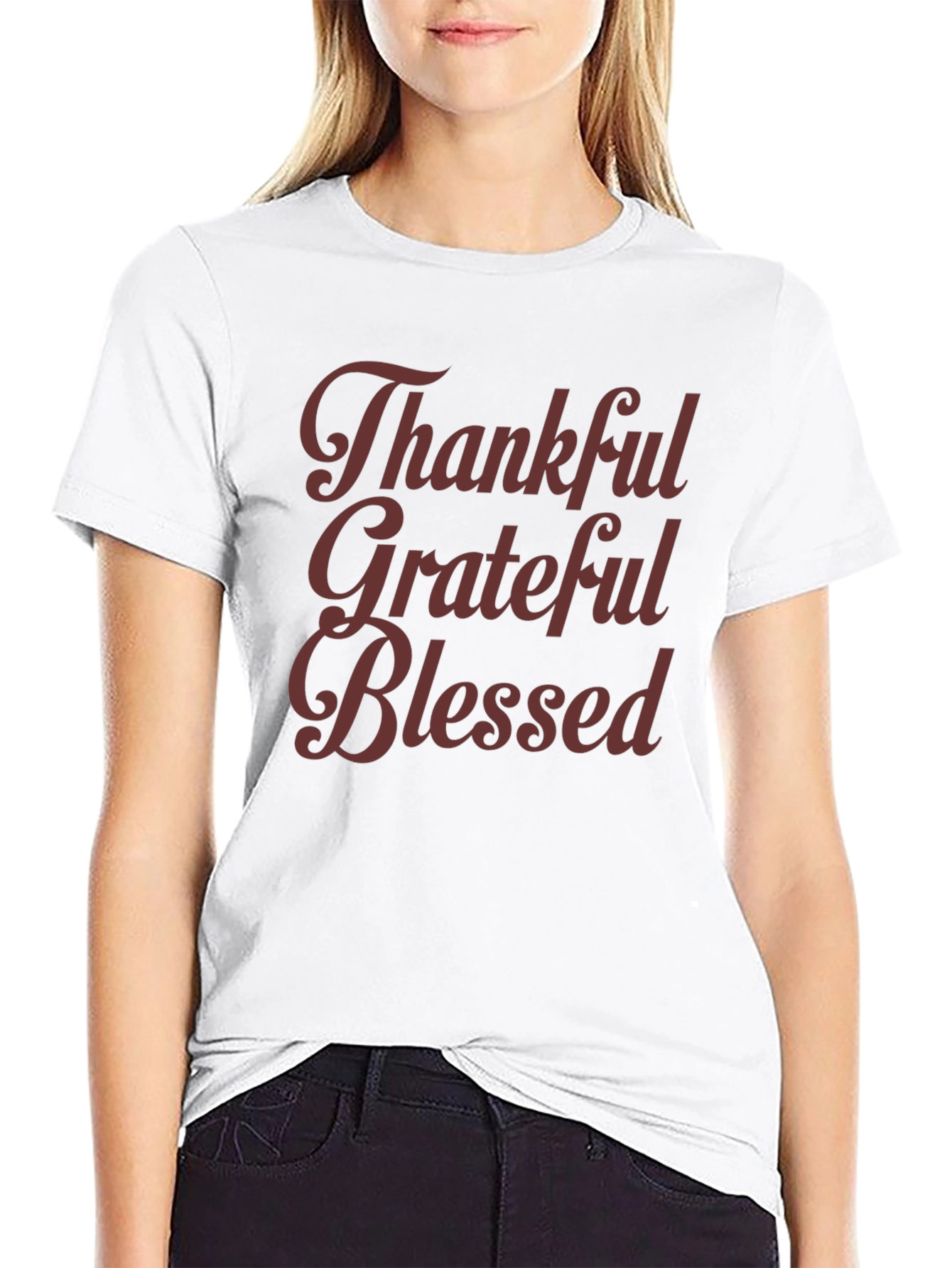 Thankful Grateful Blessed Graphic Tee