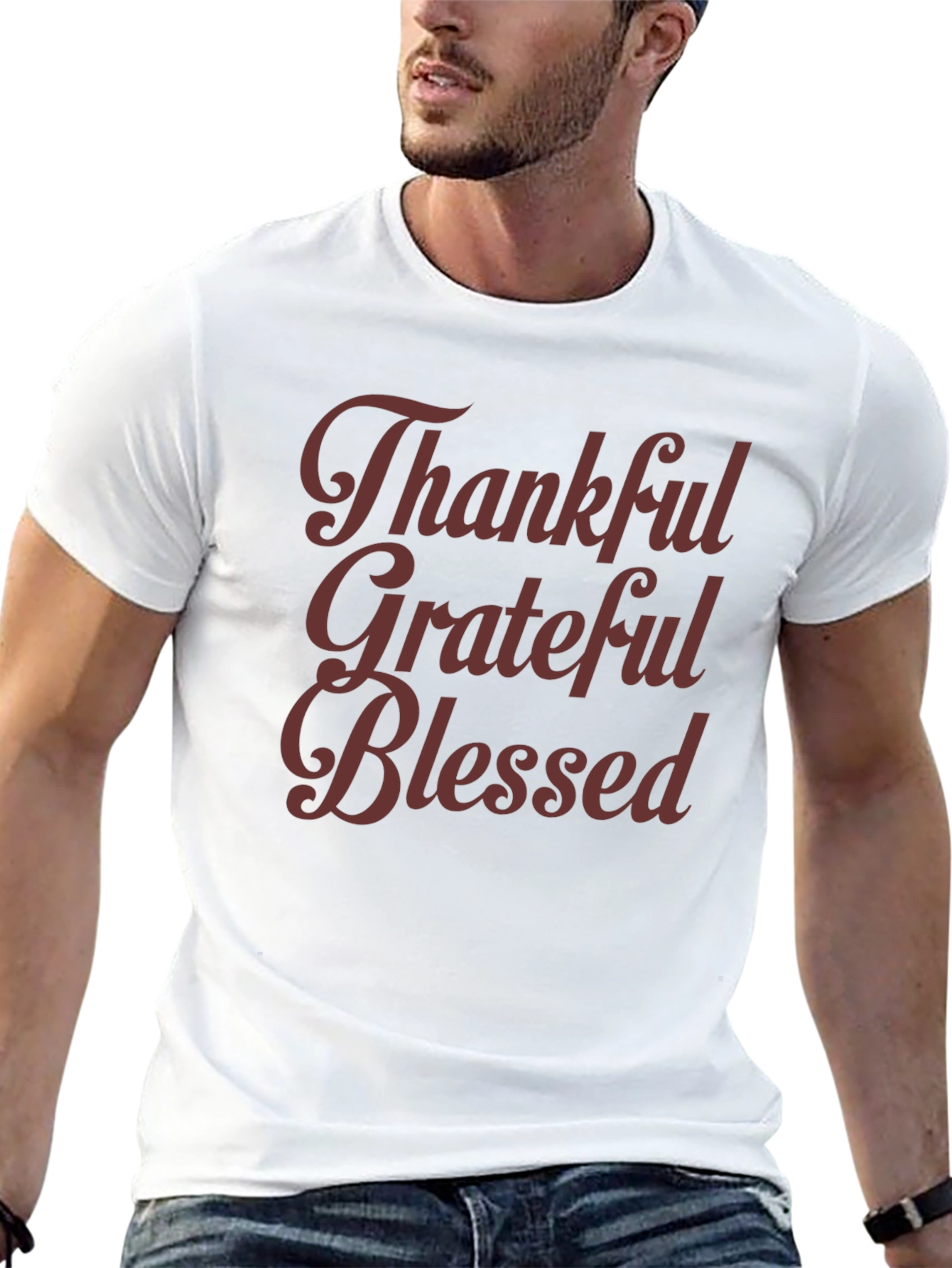 Thankful Grateful Blessed Graphic Tee