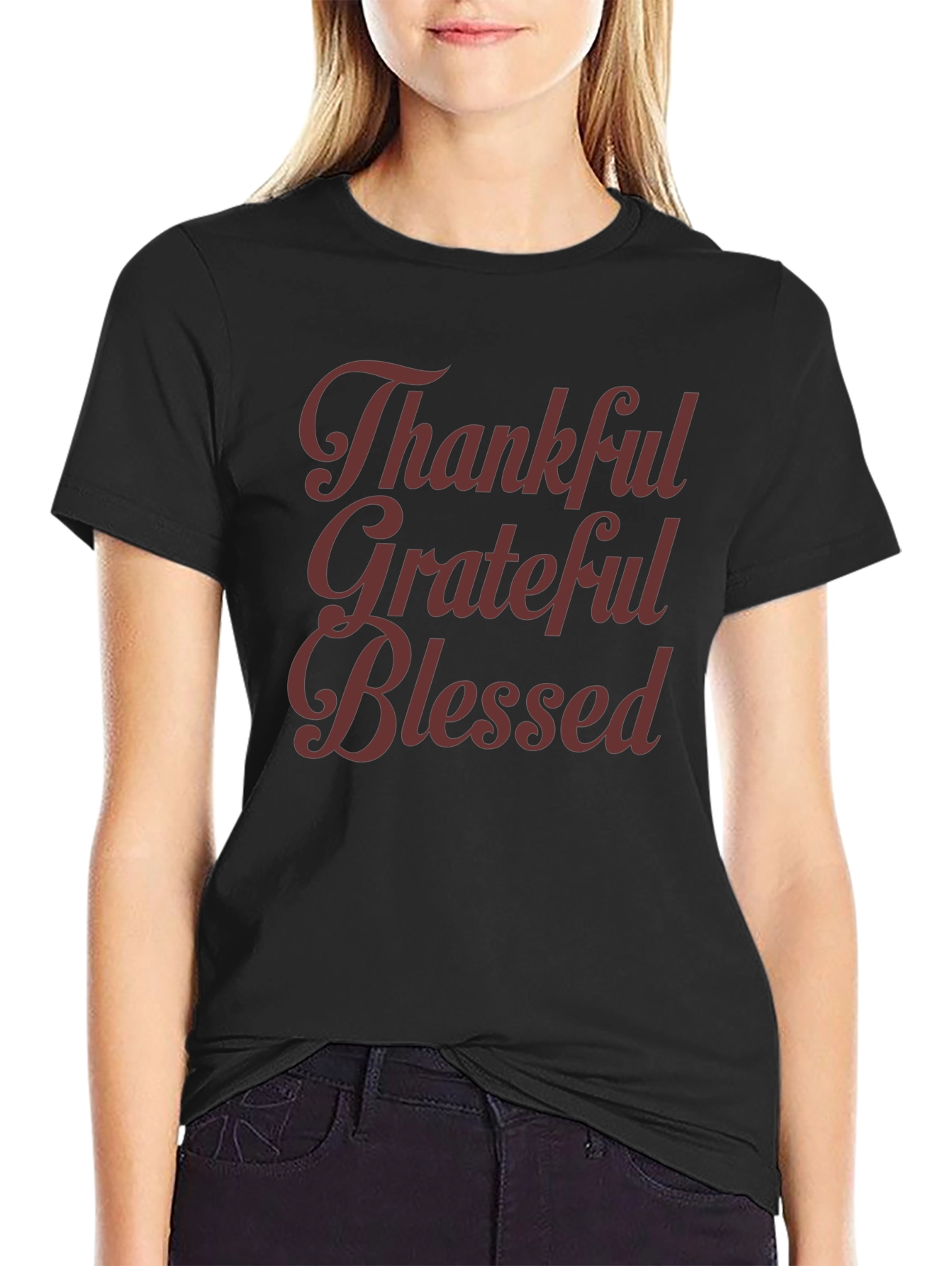 Thankful Grateful Blessed Graphic Tee