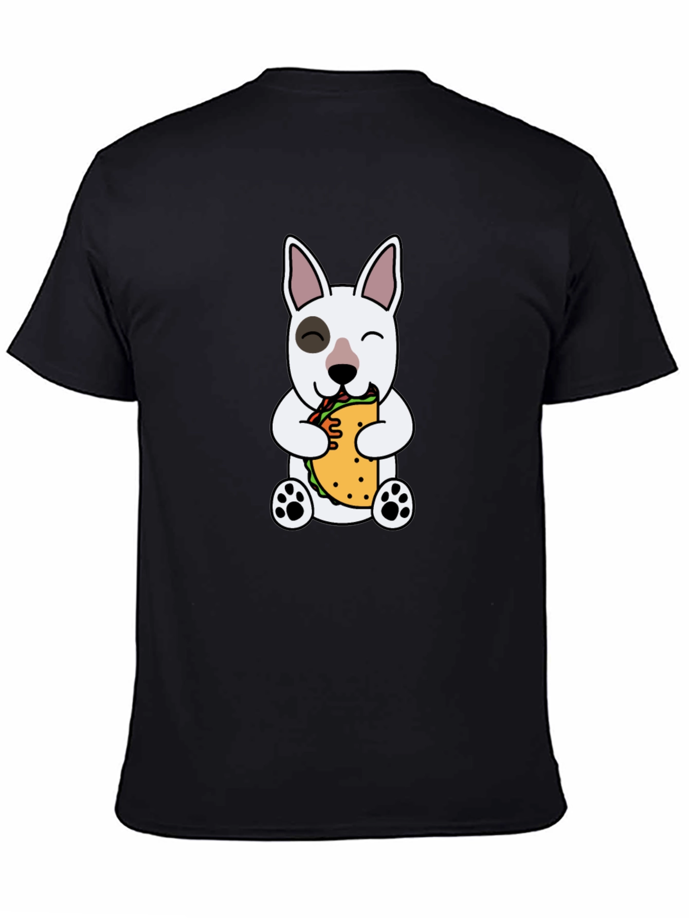Dog Eating Sandwich Graphic T-Shirt
